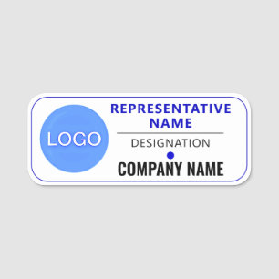 Porte-nom Logo d'entreprise personnalisé   Personnel et empl
