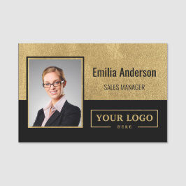 Porte-nom Logo d'entreprise personnalisé Photo d'employé d'e