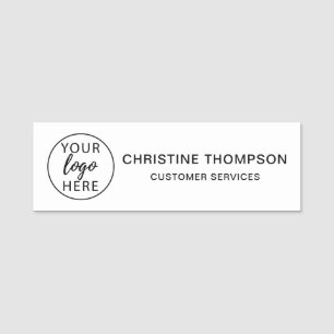 Porte-nom Logo d'entreprise personnalisé simple
