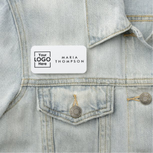 Porte-nom Logo d'entreprise personnalisé simple Personnel em