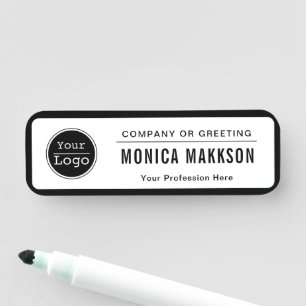 Porte-nom Logo d'entreprise Personnel employé de base