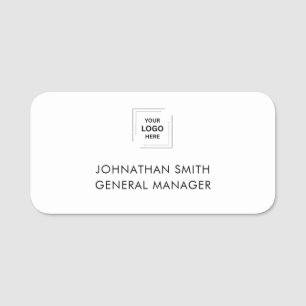 Porte-nom Logo d'entreprise Personnel minimal d'employés b