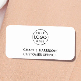 Porte-nom Logo d'entreprise | Personnel personnalisé moderne
