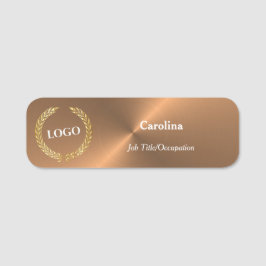 Porte-nom Logo d'entreprise Promotion Entreprise Cuivre Plas