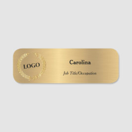 Porte-nom Logo d'entreprise promotionnel Société Gold