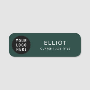 Porte-nom Logo d'entreprise simple et employés