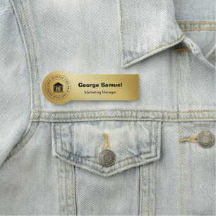 Porte-nom Logo d'entreprise simple Name Désignation