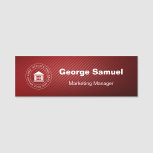 Porte-nom Logo d'entreprise simple Name Désignation