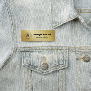Porte-nom Logo d'entreprise simple Name Désignation