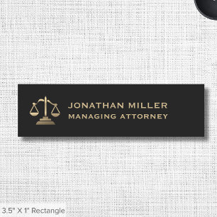 Porte-nom Logo des services juridiques - Échelles de justice