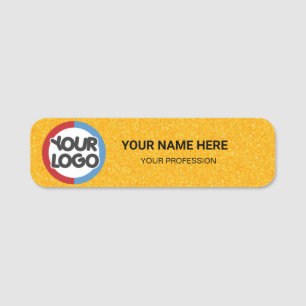 Porte-nom Logo Employé Magnétique votre logo ici emploi