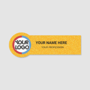 Porte-nom Logo Employé Magnétique votre logo ici entreprise