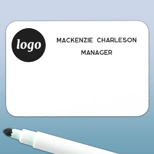 Porte-nom Logo Employé Personnel Magnétique ou Épingle Table
