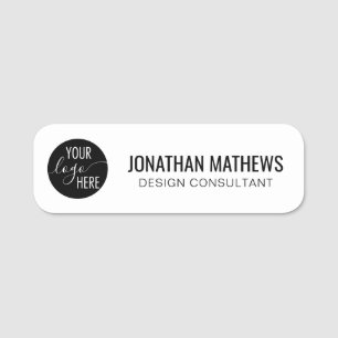Porte-nom Logo minimaliste Professionnel White Company