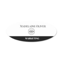 Logo noir blanc employé simple