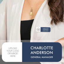 Logo personnalisé de l'employé moderne Marine Bleu