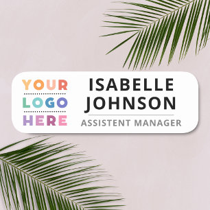 Porte-nom Logo Personnalisé De L'Entreprise Avec Épingle Mag