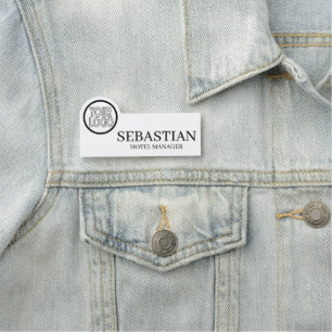 Porte-nom Logo personnalisé Détails employés/employés