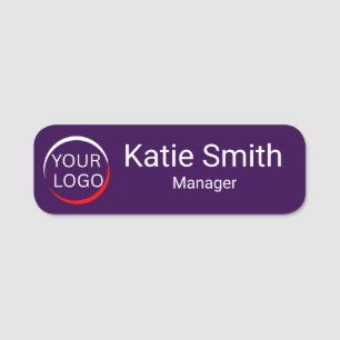 Porte-nom Logo personnalisé Employé Entreprise Personnalisée
