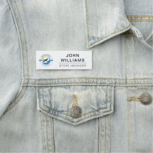 Porte-nom Logo personnalisé employé magnétique ou épingle de