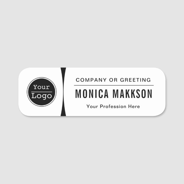 Porte-nom Logo Personnalisé Employé Nom De L'Épingle Magnéti (Devant)