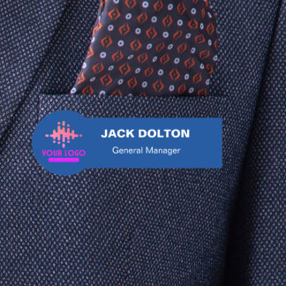 Porte-nom Logo Personnalisé Employé Pin Magnétique Ou De Séc