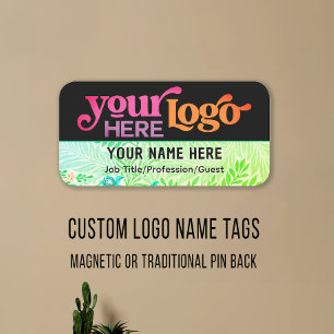 Porte-nom Logo Personnalisé Employé Pin Magnétique Ou De Séc