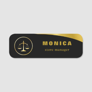 Porte-nom Logo Personnalisé Employé Sécurité magnétique Pin