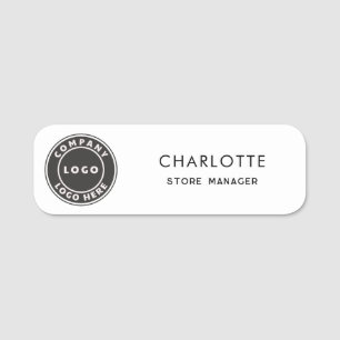 Porte-nom Logo personnalisé Entreprise magnétique de l'emplo