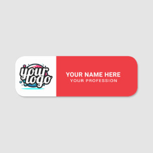 Porte-nom Logo personnalisé Épingle de sécurité ou magnétiqu