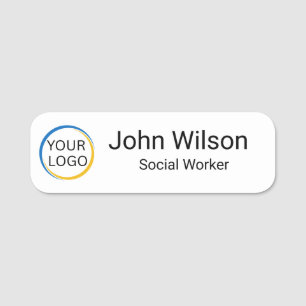 Porte-nom Logo personnalisé pour employés et entreprises per