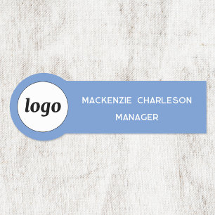 Porte-nom Logo Personnel Employé Sky Blue Business