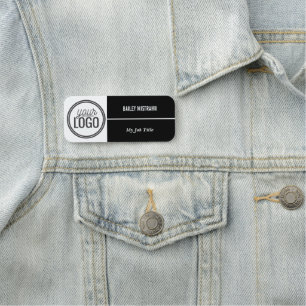 Porte-nom Logo Professionnel Personnalisé Nom de l'Employé N
