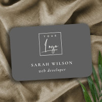 Logo promotionnel personnalisé simple noir foncé