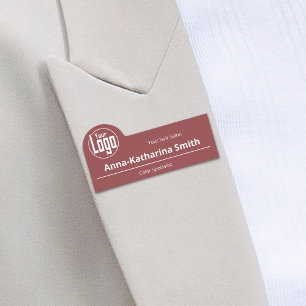 Porte-nom Logo Smoky Topaz Business & Expertise Employé