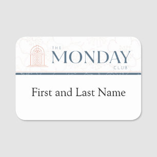 Porte-nom Lundi Club Classic Name Tag