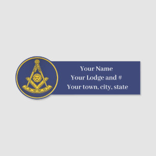 Porte-nom Maître passé Freemason maçonnerie maçonnique