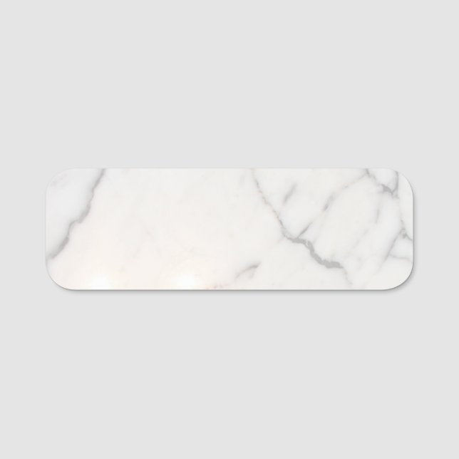 Porte-nom Marbre blanc (Devant)