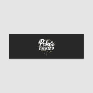 Porte-nom Meilleur Jeu de cartes de Poker Joueur de Poker