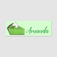 Mint Green Grasshopper Pie Slice St. Patrick's Day