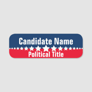 Porte-nom Modèle de campagne politique