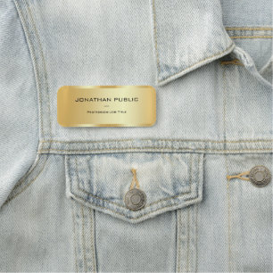 Porte-nom Modèle de luxe Glamour Gold Look Corporate