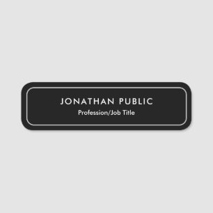 Porte-nom Modèle simple personnalisé Téléchargez votre logo 