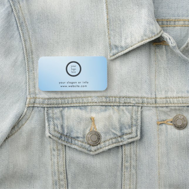 Porte-nom Modern Round Business Promotional (En situation)
