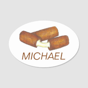 Porte-nom Mozzarella Fromage Sticks Snack Bar Restaurant Res