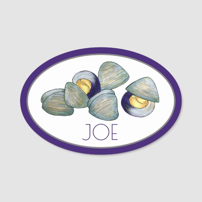 Porte-nom New England Clambake Clams Seafood Restaurant (Devant)