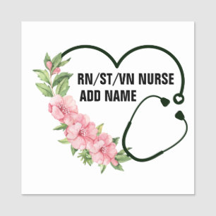 Porte-nom Nom de l'infirmière étudiante-inscrite-vétéran