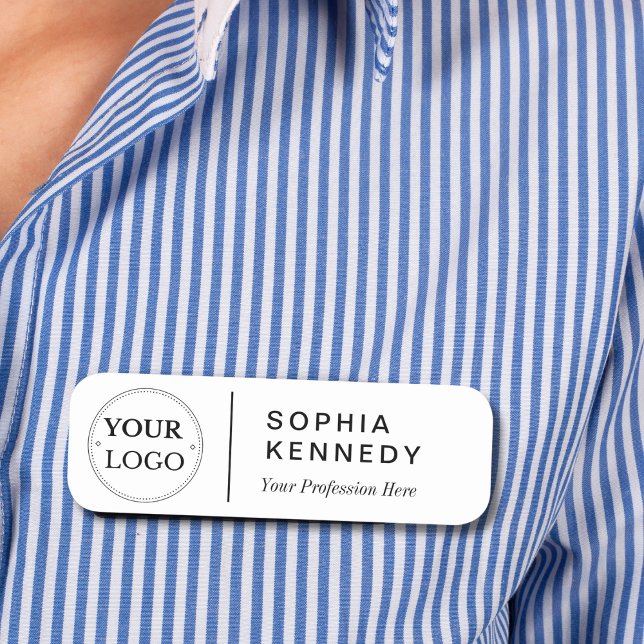 Porte-nom Nom, Logo Et Titre Moderne (Créateur téléchargé)