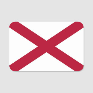 Porte-nom Nom patriotique avec drapeau de l'Alabama, USA