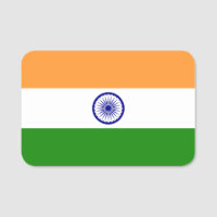 Nom patriotique avec drapeau de l'Inde